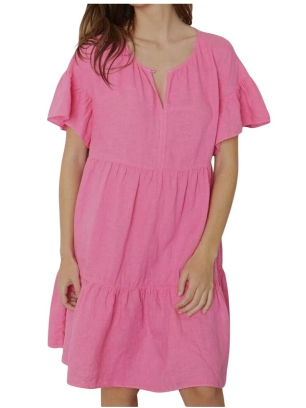 Velvet by Graham & Spencer noor linen tie dress - Size S